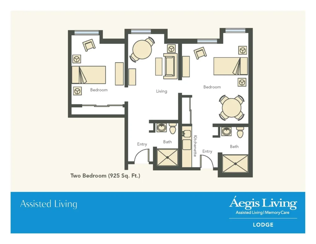 two bed