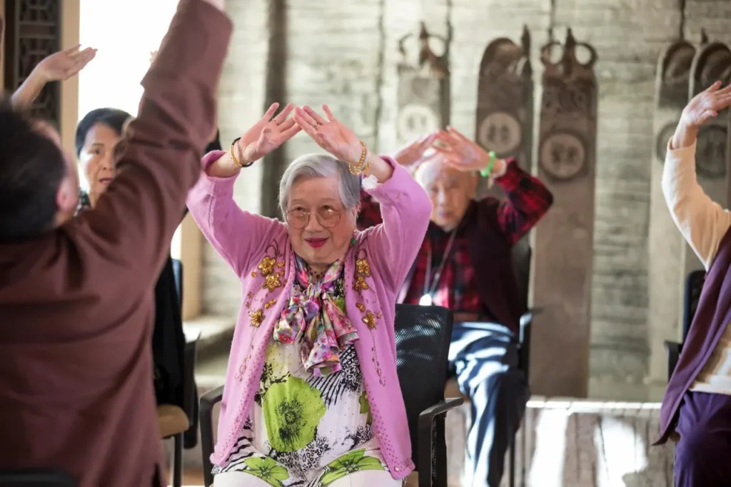 seniors dancing