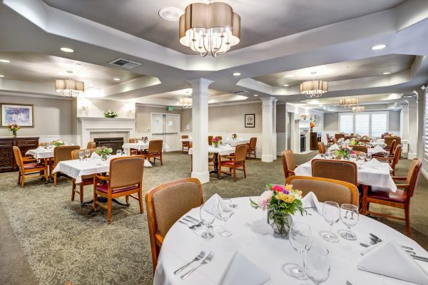 A large dining area