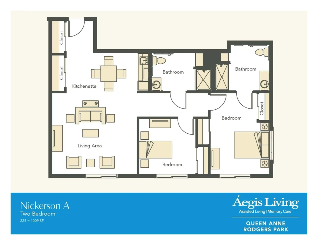 two bedroom floorplan