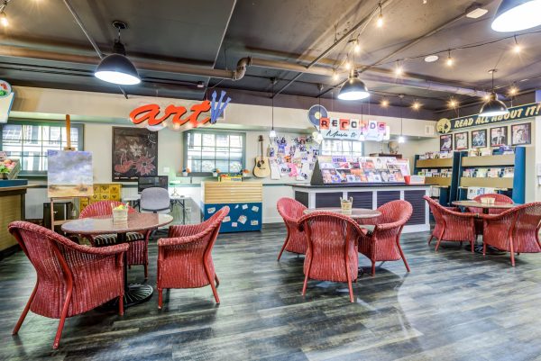 A fun, quirky dining area