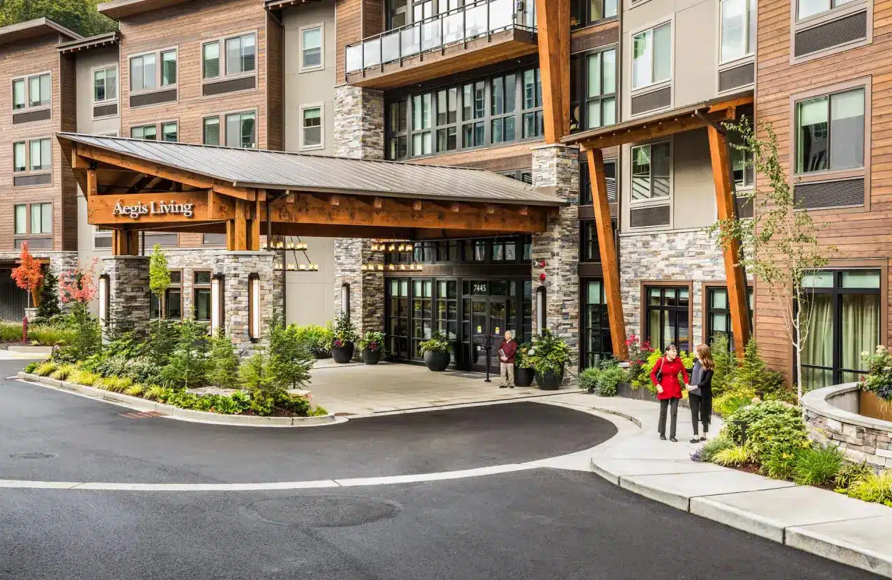 Exterior of an Aegis Living facility