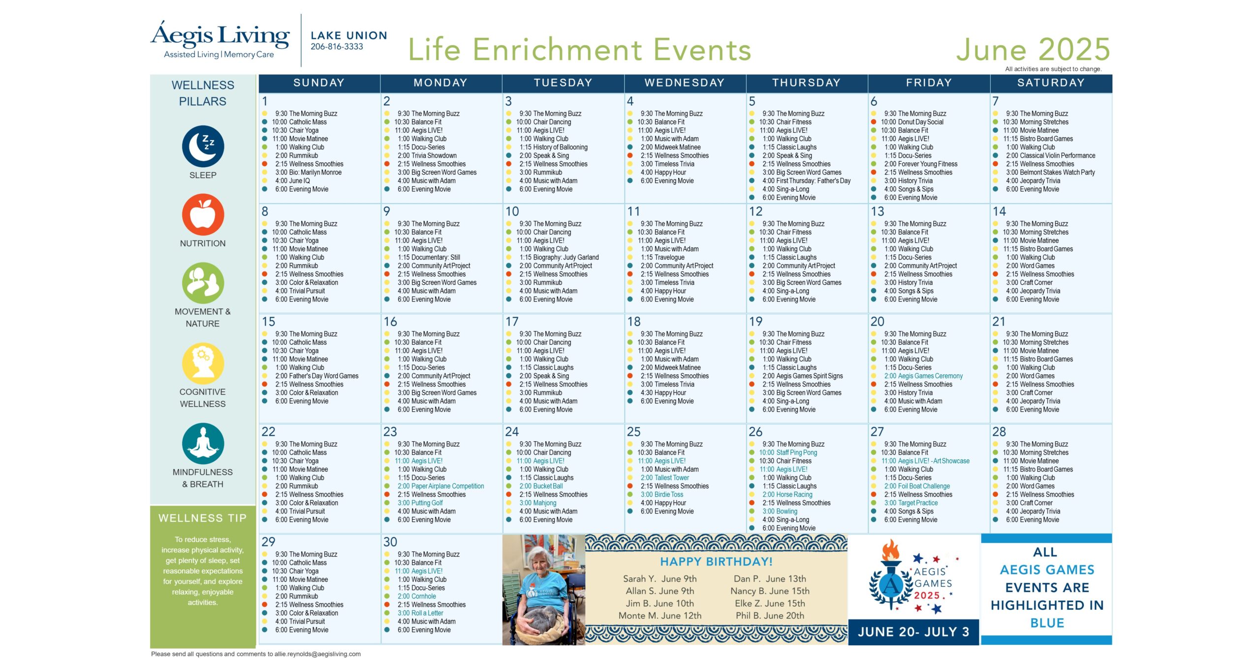 Activity Calendar Image