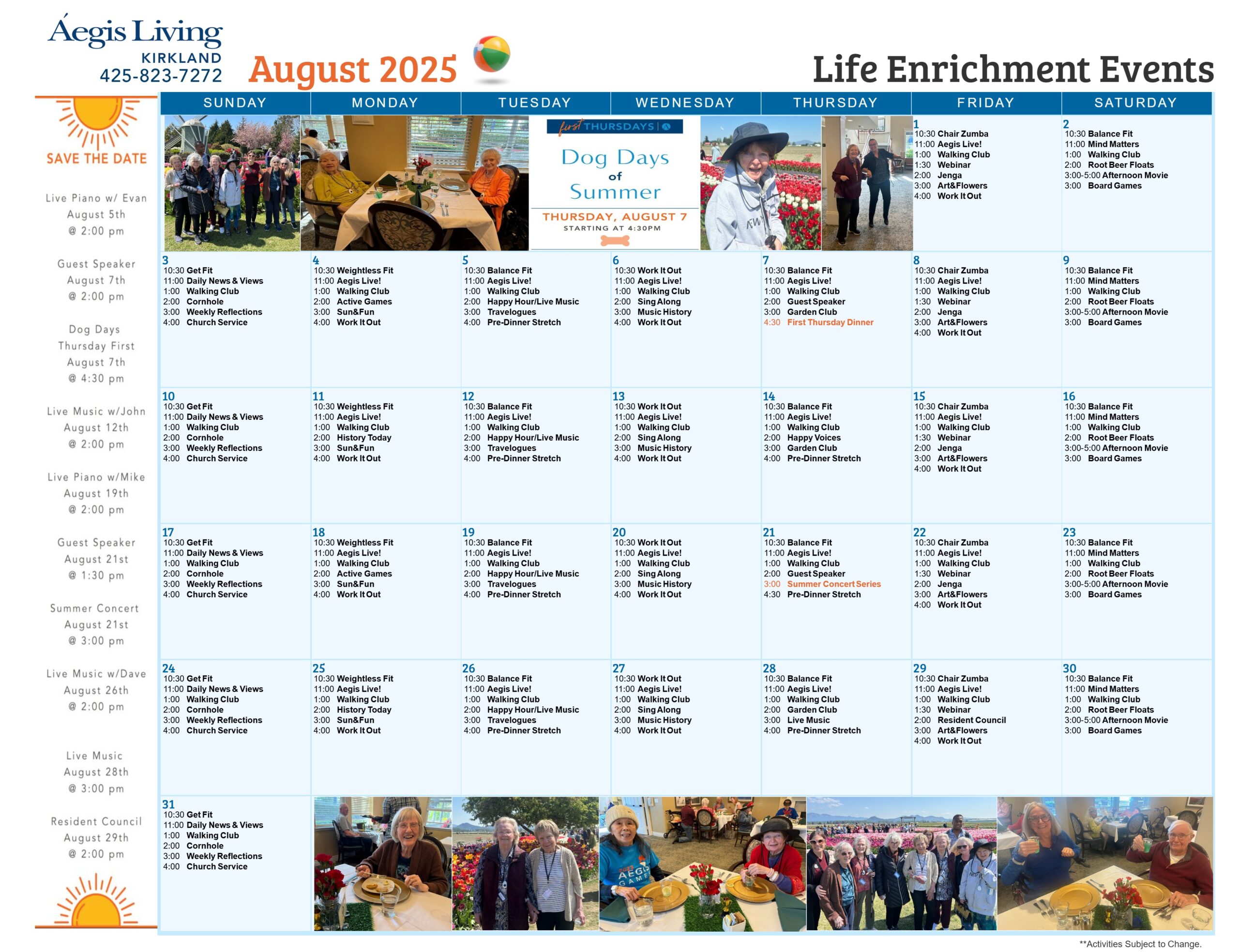 Activity Calendar Image